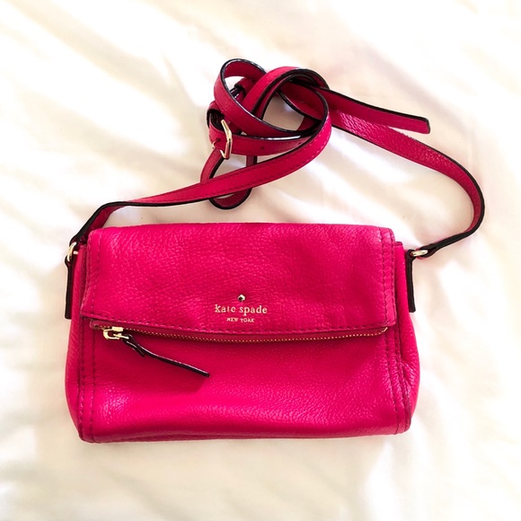 kate spade Handbags - HOT PINK KATE SPADE FOLDOVER CROSSBODY